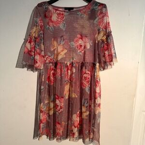 Bebop Small Coquette Overlay Fairy Ethereal Romantic Floral Sheer Y2K